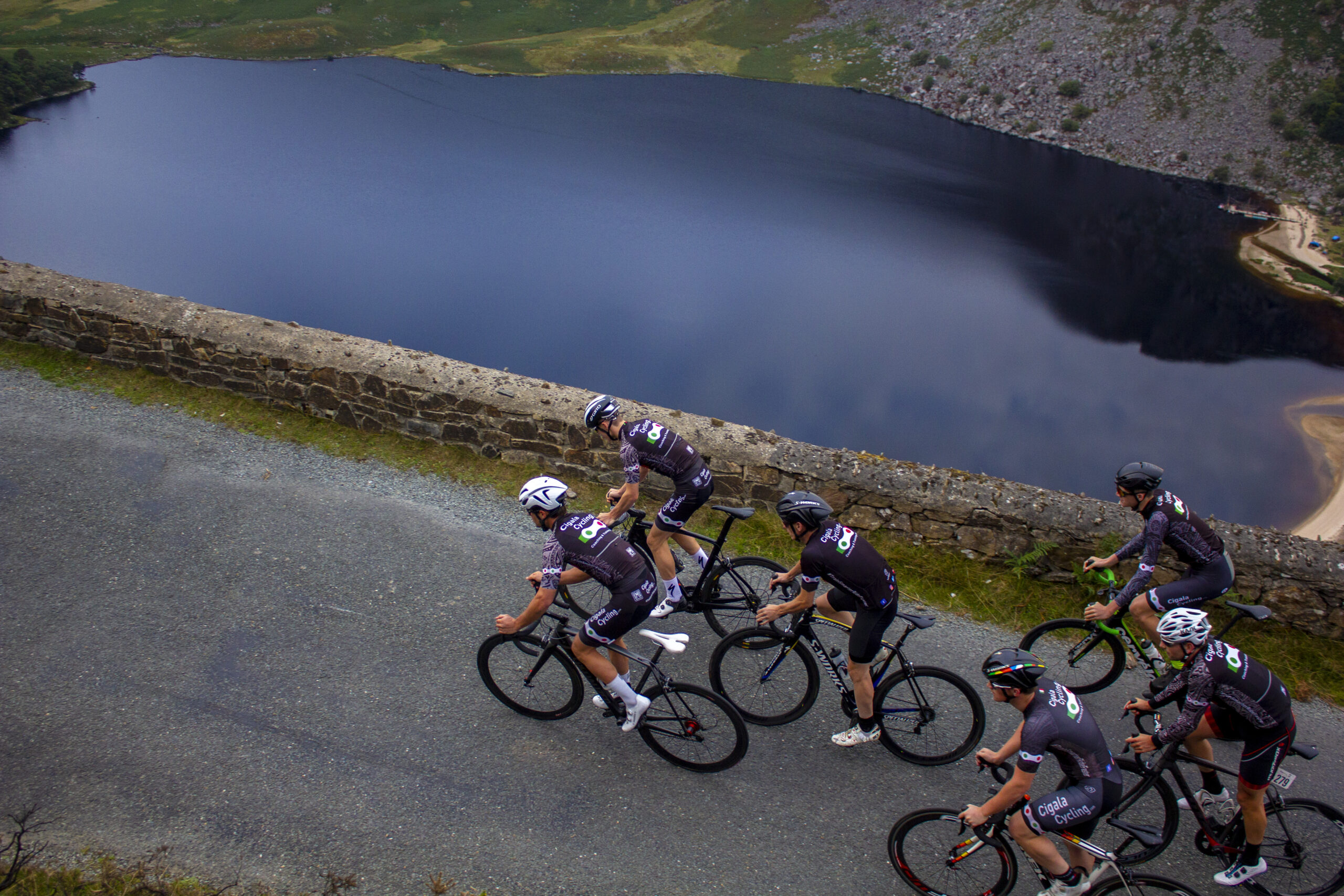 Cycling Cycling Coaching group riding in Wicklow, Ireland 