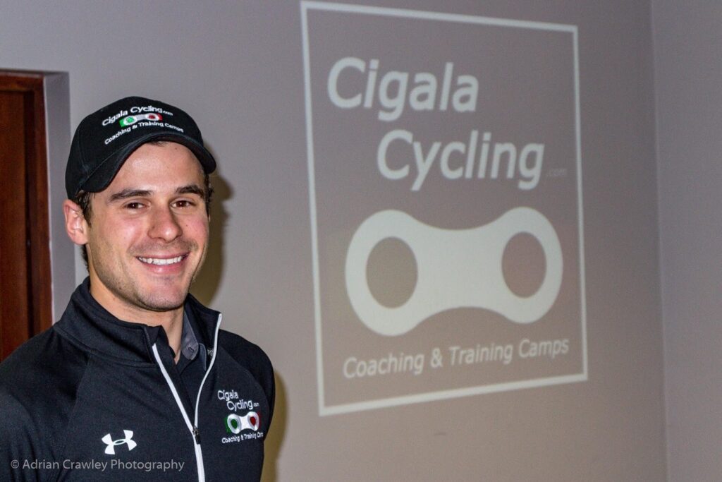 Matteo Cigala doing a presentation