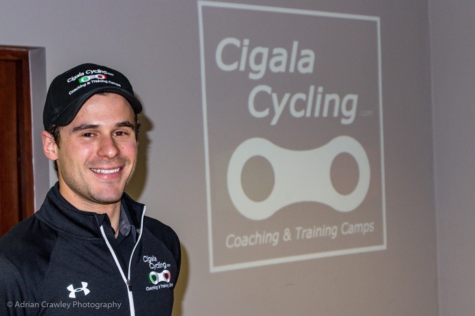 Matteo Cigala doing a presentation