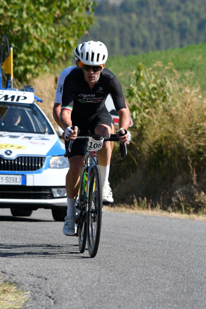 Matteo Cigala training during zone 2 ride