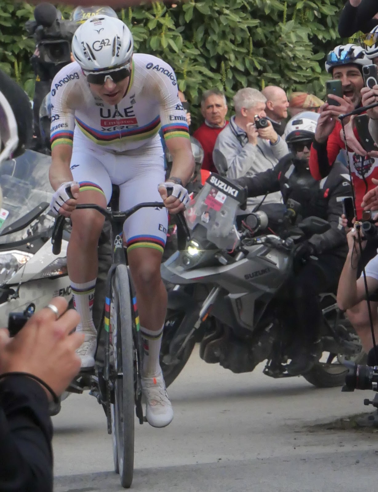 Tadej Pogacar during Strade Bianche at LeTolfe 