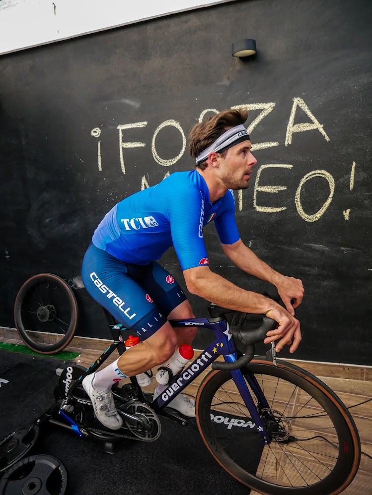 Matteo Cigala doing indoor potentiations